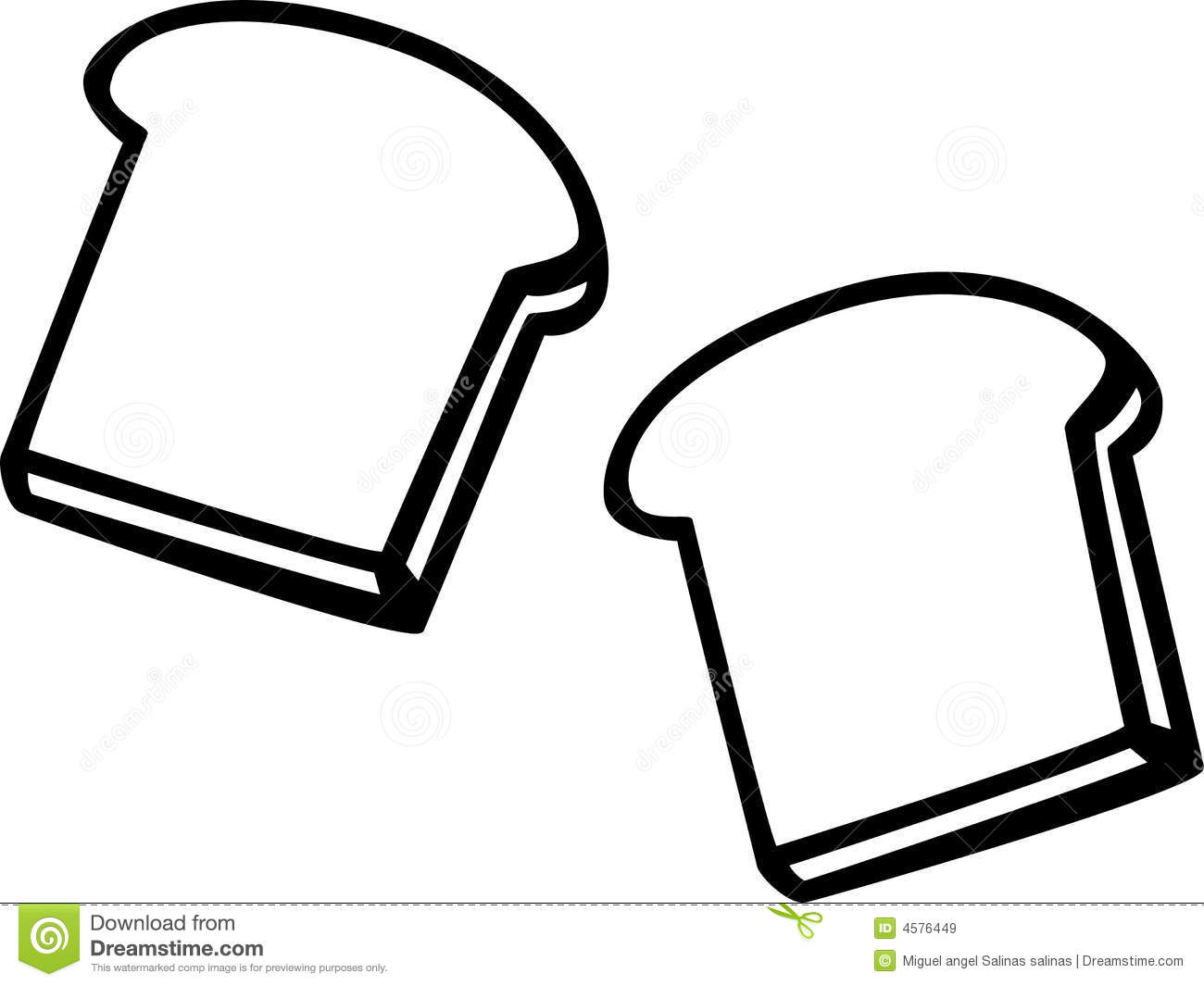 slice of bread outline clipart of betsy