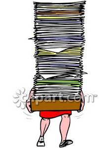 stack of paper clip art