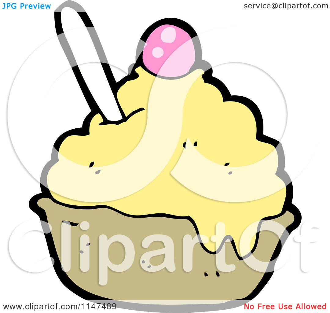 empty ice cream sundae bowl clipart