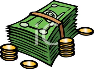 stack of cash clipart