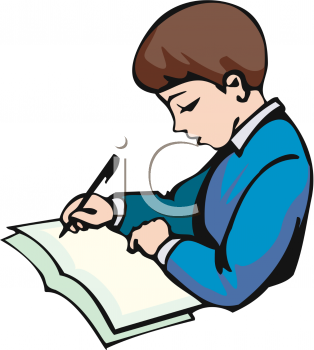 student studying clipart