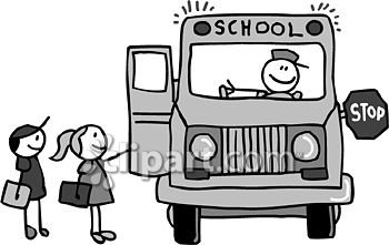 stick figure bus driver cartoon