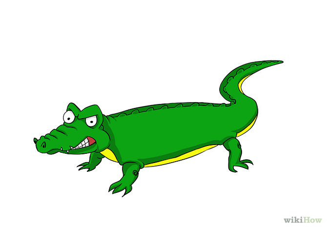 Draw a cartoon crocodile. | Clipart Panda - Free Clipart Images
