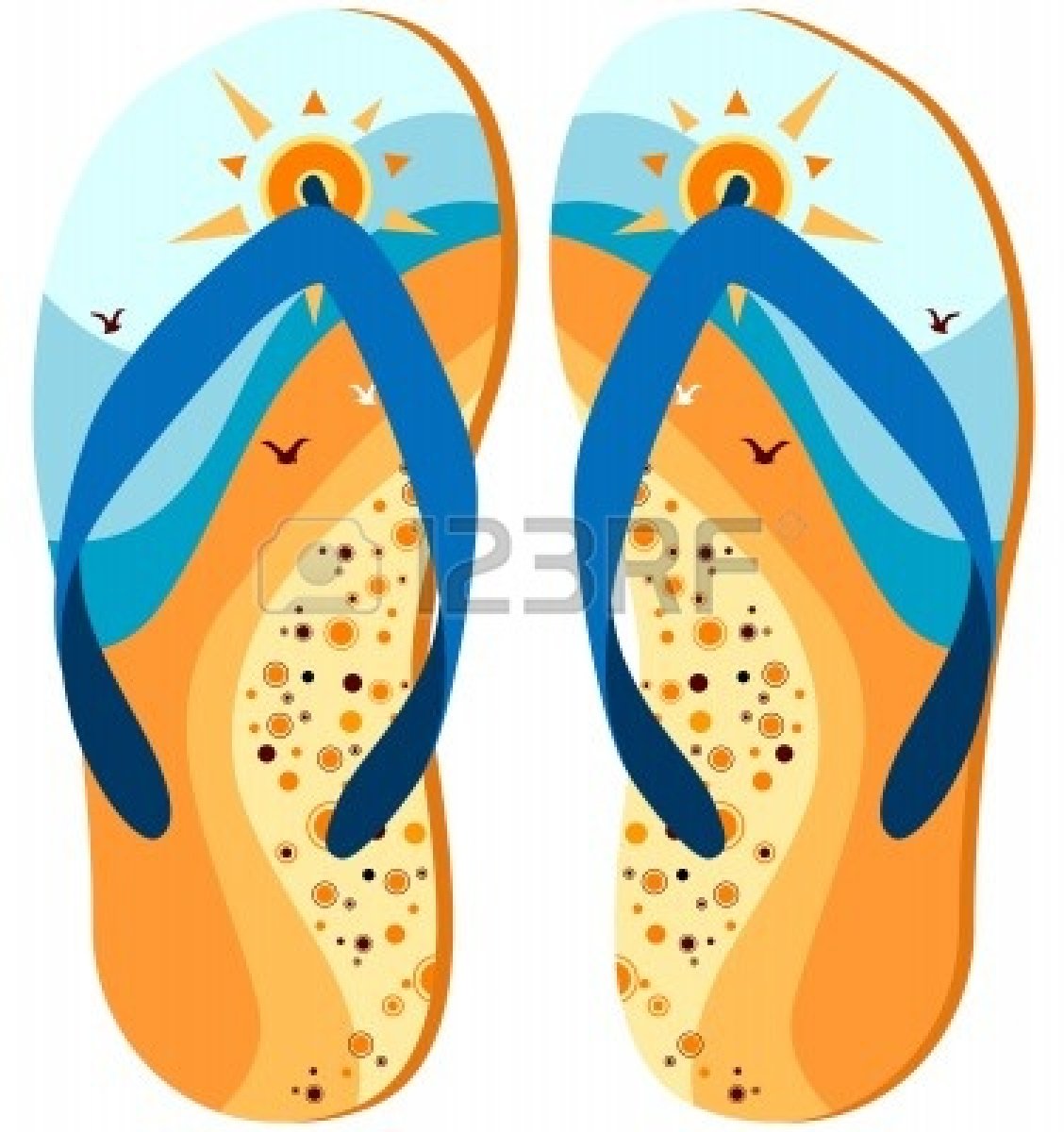 flip flop clip art border