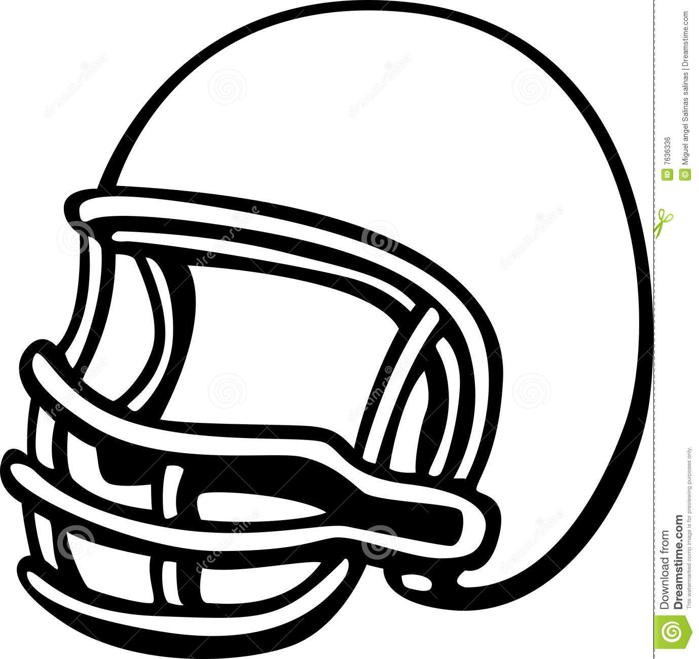 clipart football helmet outline - photo #25