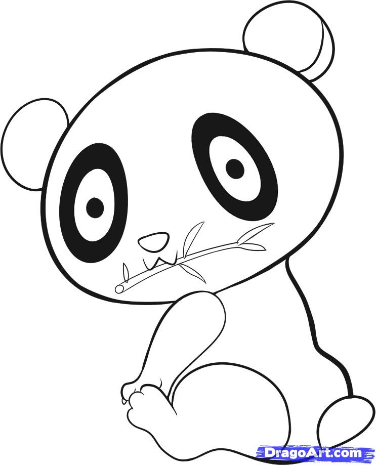 how to draw an easy panda step | Clipart Panda - Free Clipart Images