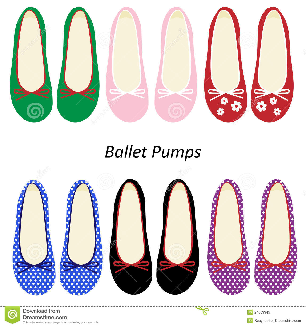 flats shoes clipart