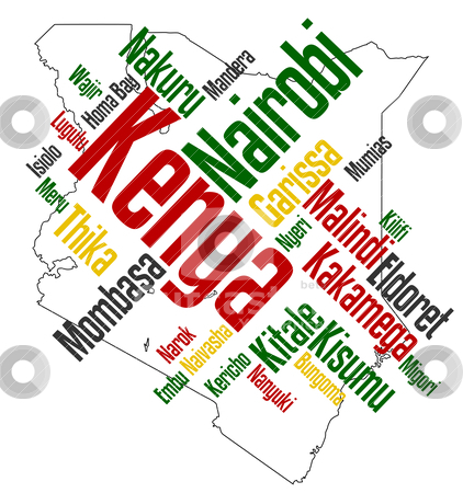 kenya map clipart images