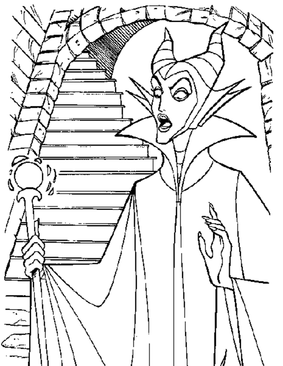Maleficent Coloring Pages Clipart Panda Free Images 5 Senses Page