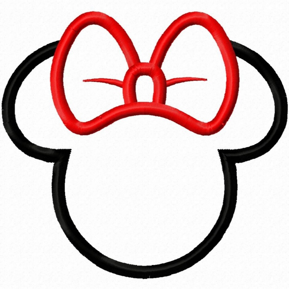 minnie mouse bow template