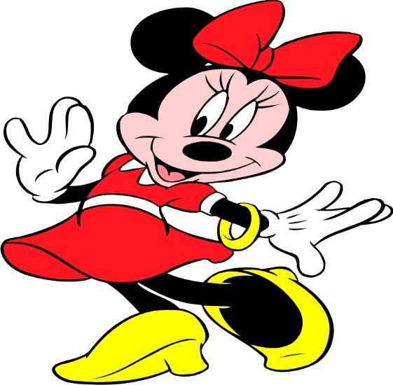 PNG or JPG Files for Printing Minnie Dancing Girl Cartoon 