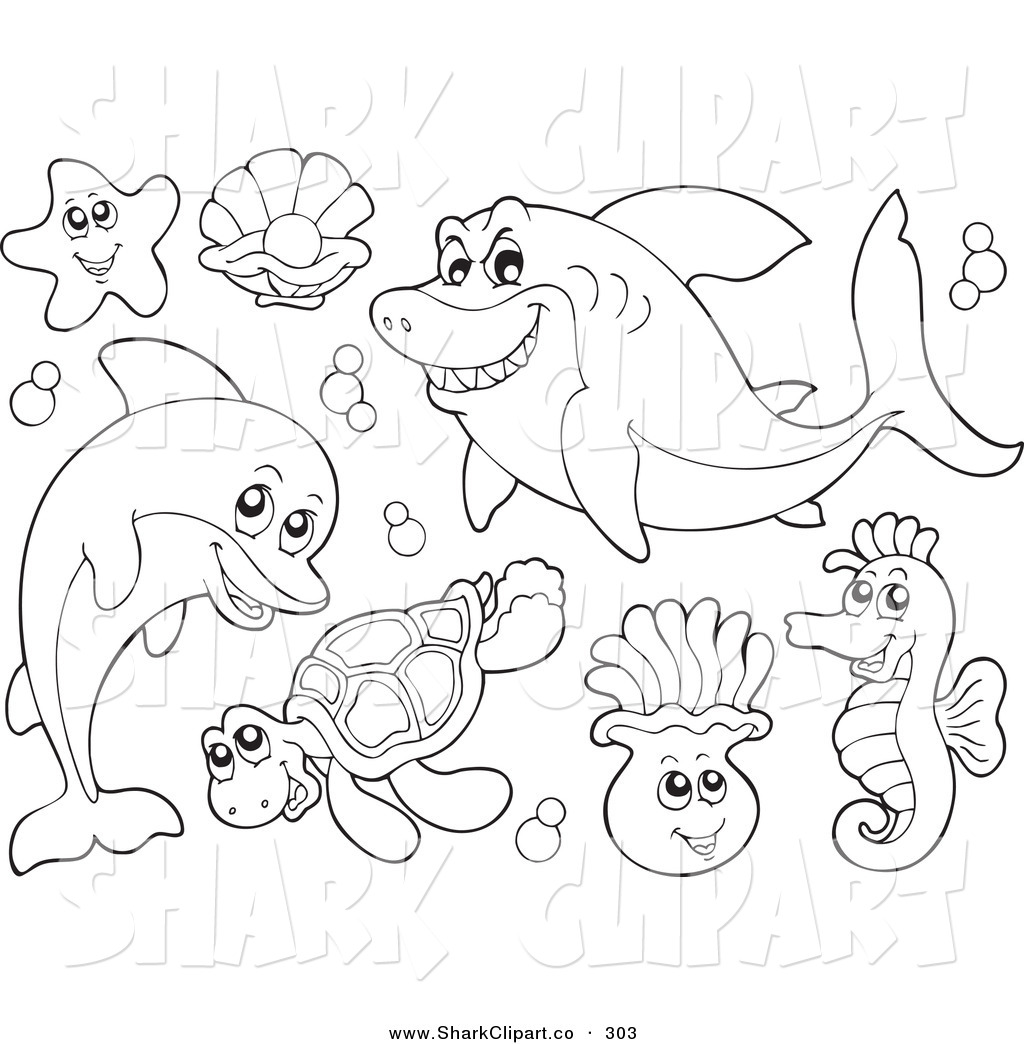Sea Animals Coloring Pages For   Clipart Panda   Free Clipart Images