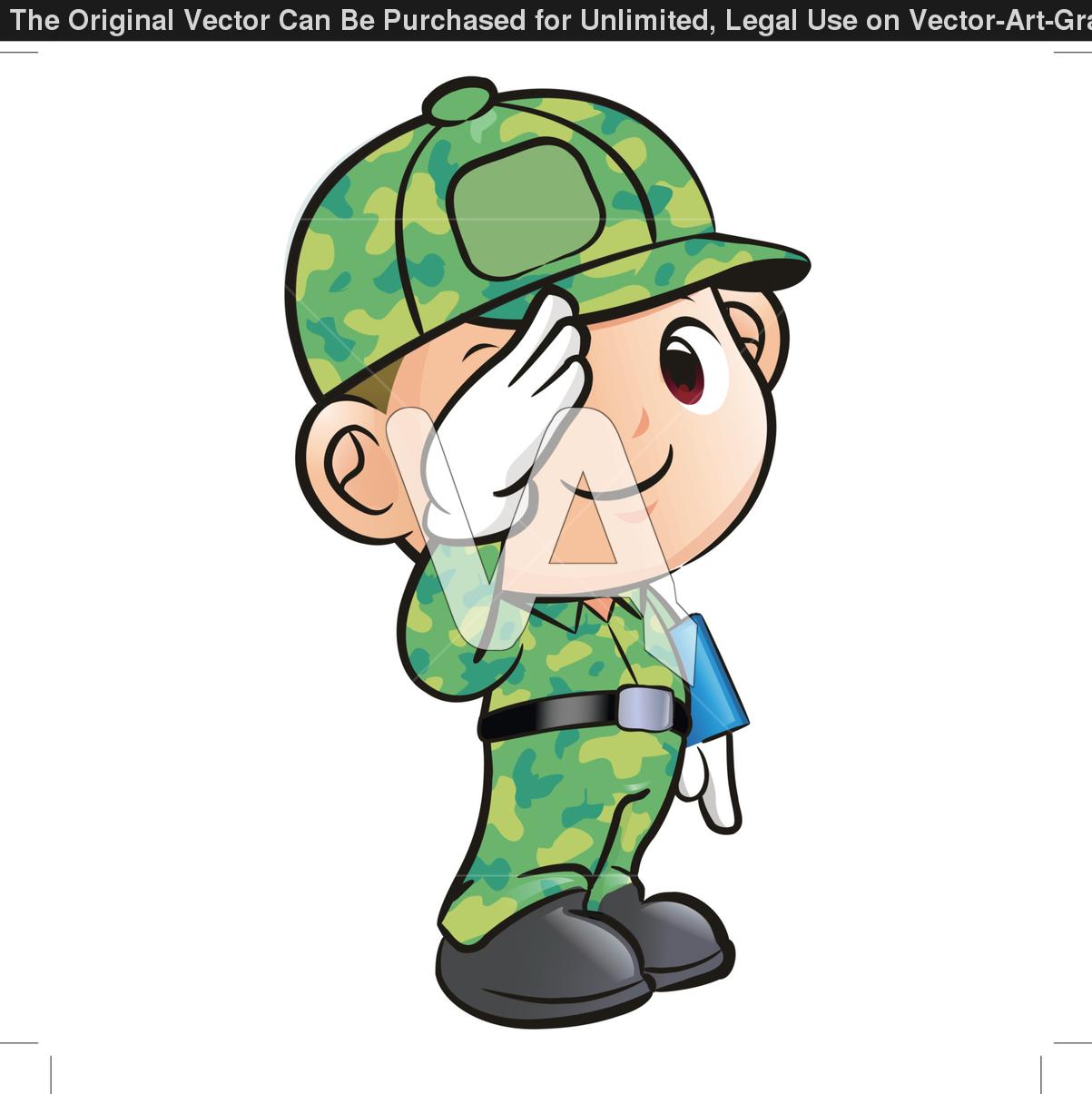 soldier salute clipart