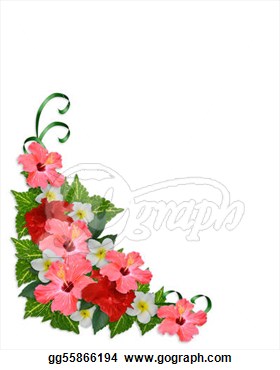 Flower corner border clipart free