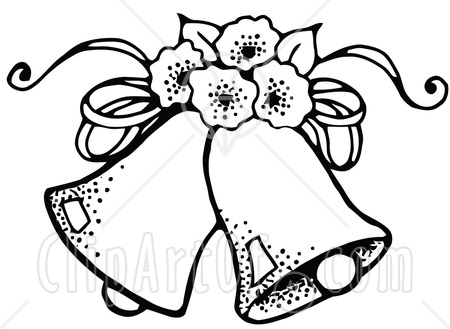 wedding bells coloring pages